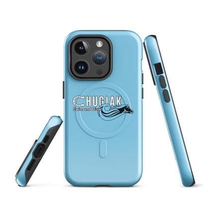 Magsafe Tough Case for iPhone | Chugiak Mustang Swim & Dive | Emblem Logo