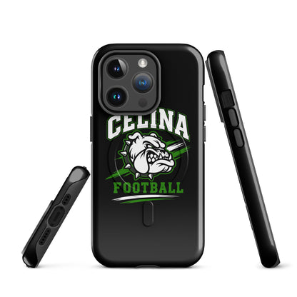 Magsafe Tough Case for iPhone | Celina Black Football | Emblem Logo