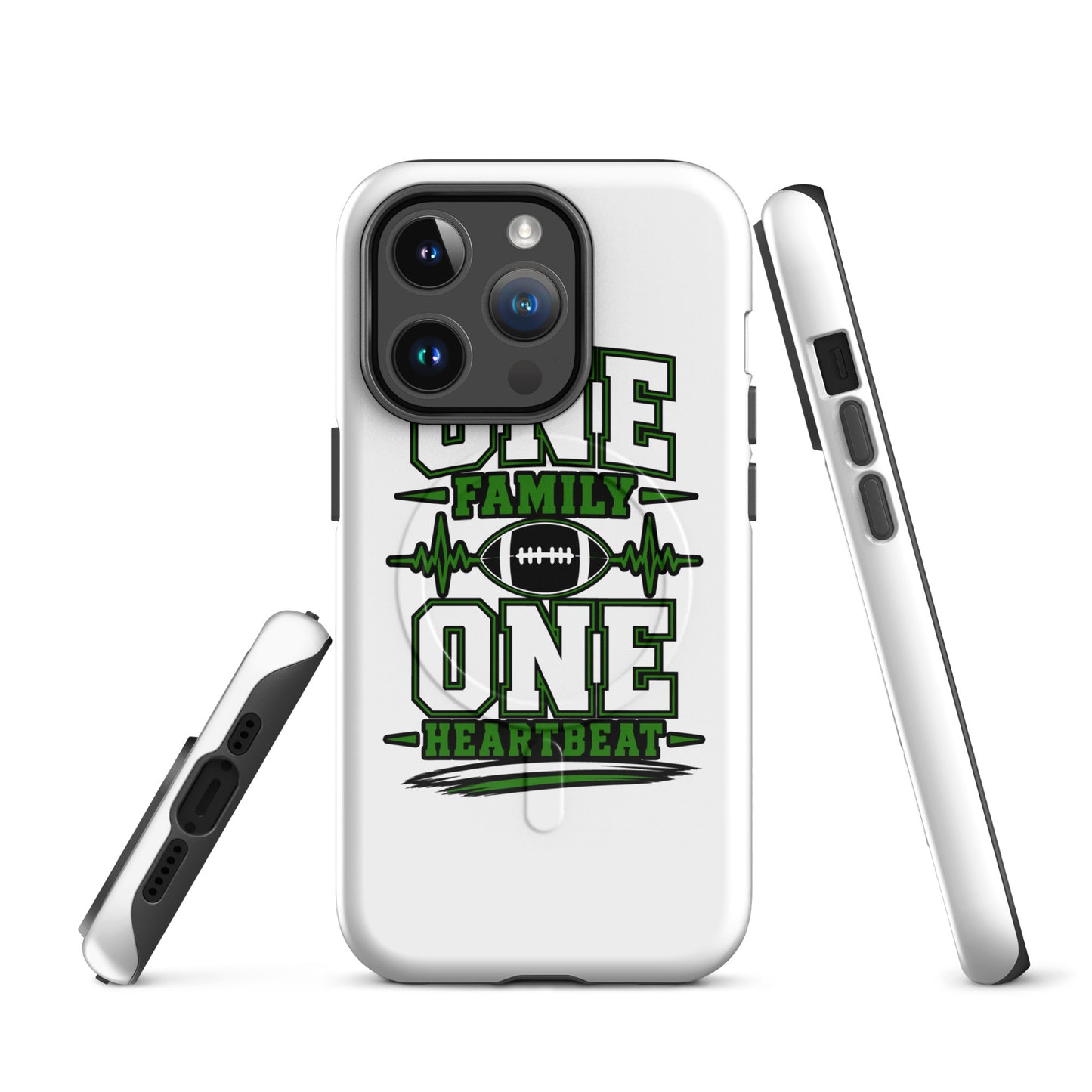 Magsafe Tough Case for iPhone | Celina Black Football | Modern Script Logo