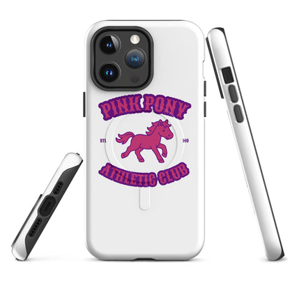 Magsafe Tough Case for iPhone | Pink Pony Athletic Club | Crest Logo