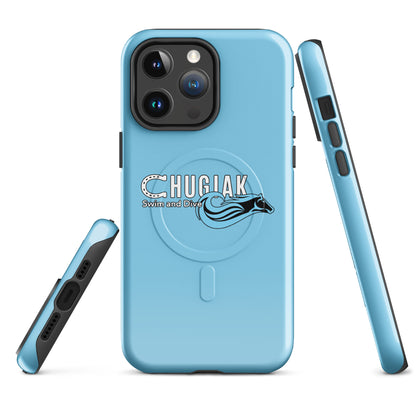 Magsafe Tough Case for iPhone | Chugiak Mustang Swim & Dive | Emblem Logo