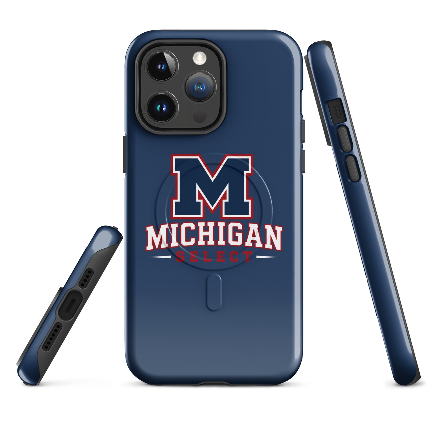 Magsafe Tough Case for iPhone | Michigan Select Baseball | Emblem Logo
