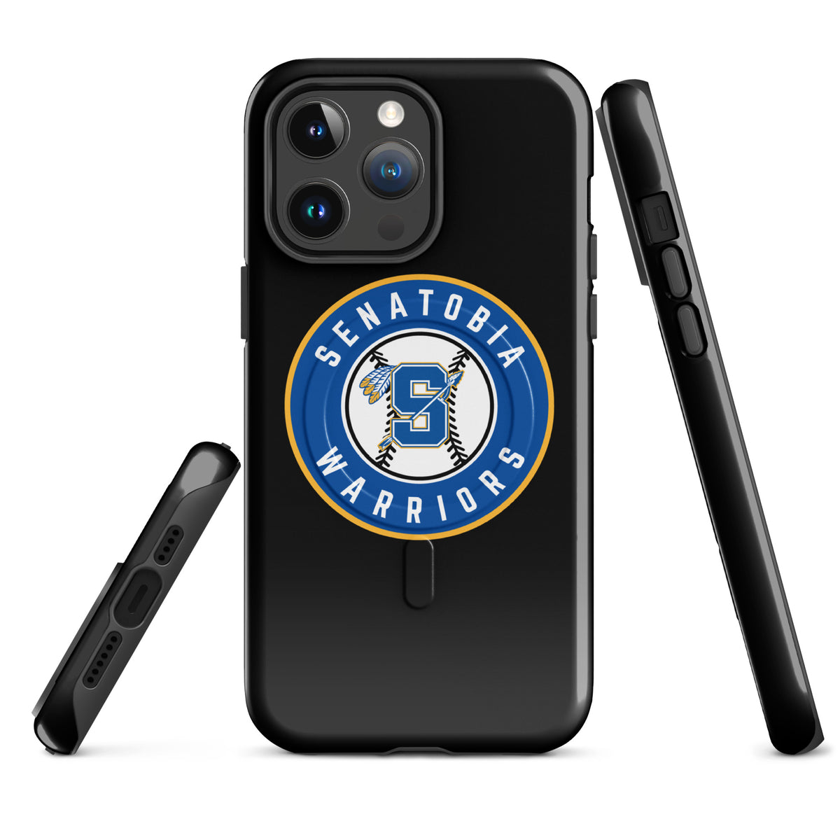 Magsafe Tough Case for iPhone | Senatobia Warriors Baseball | Badge Logo