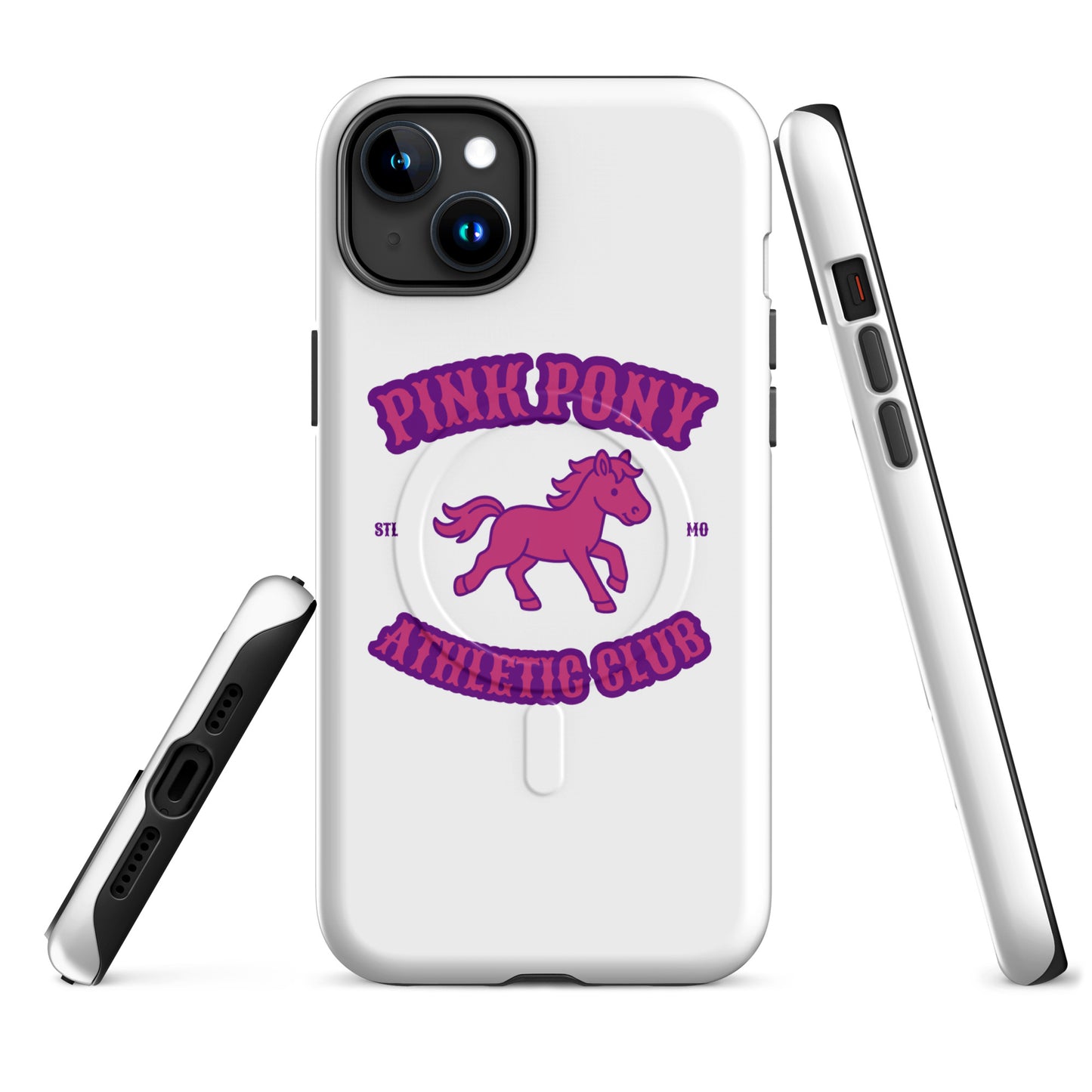 Magsafe Tough Case for iPhone | Pink Pony Athletic Club | Crest Logo