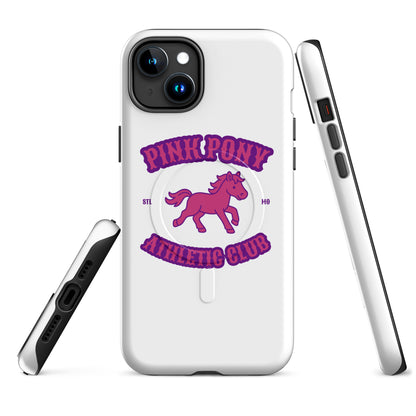 Magsafe Tough Case for iPhone | Pink Pony Athletic Club | Crest Logo