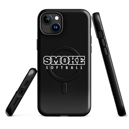 Magsafe Tough Case for iPhone | Smoke 14U Softball | Emblem Logo
