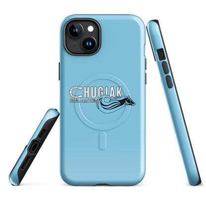 Magsafe Tough Case for iPhone | Chugiak Mustang Swim & Dive | Emblem Logo