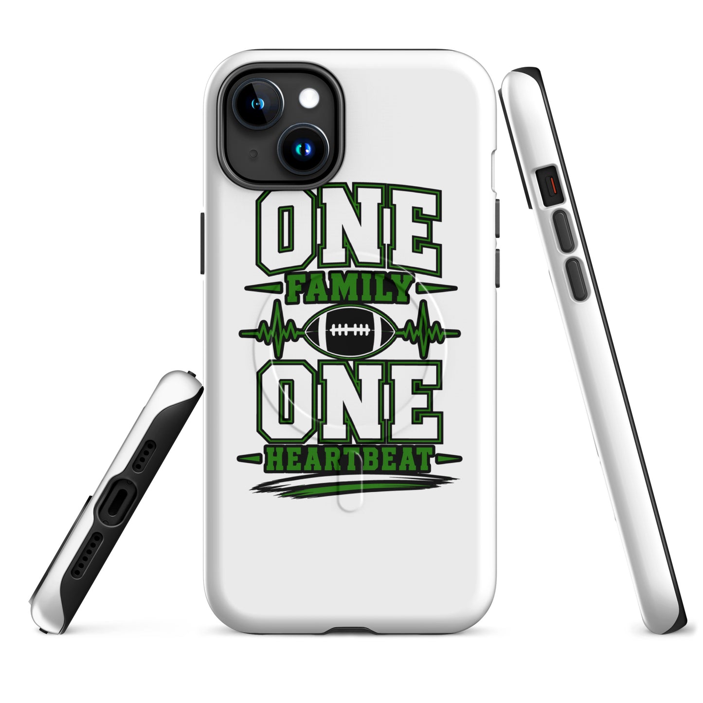 Magsafe Tough Case for iPhone | Celina Black Football | Modern Script Logo