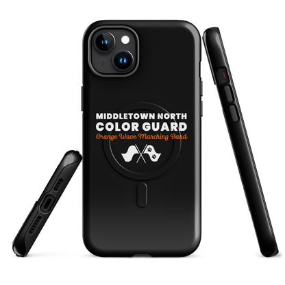 Magsafe Tough Case for iPhone | Orange Wave Marching Band | Modern Script Logo