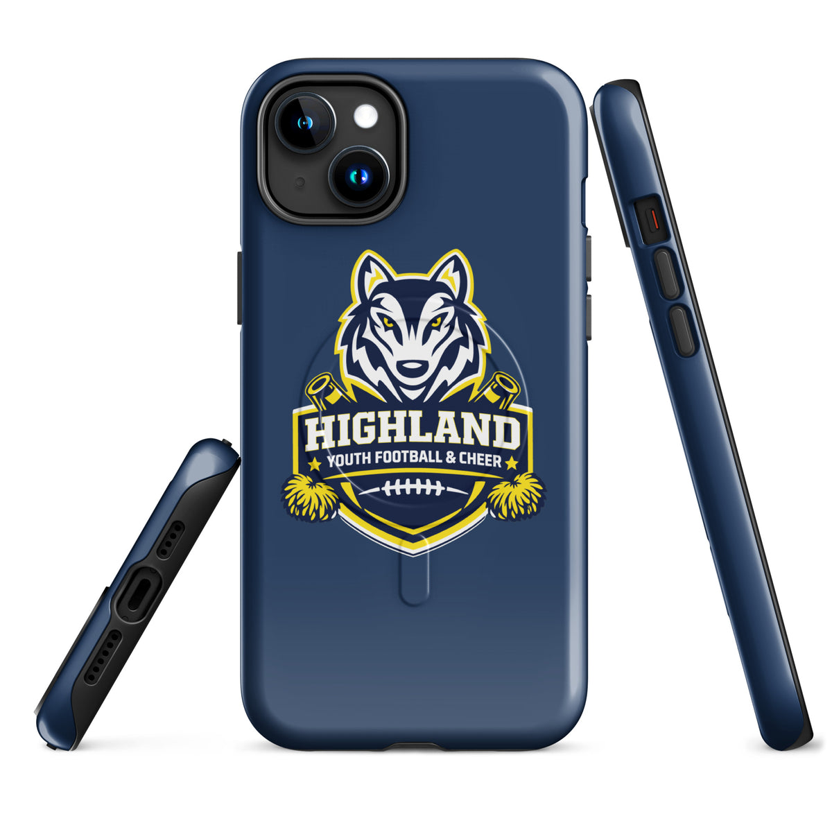 Magsafe Tough Case for iPhone | Highland youth football and cheer | Emblem Logo