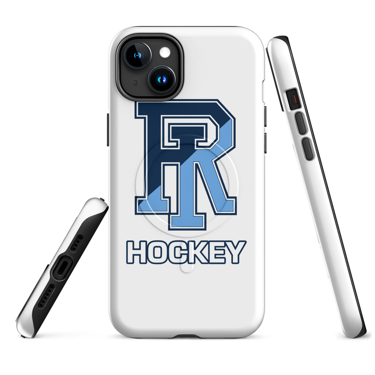 Magsafe Tough Case for iPhone | URI Men’s Hockey | Crest Logo