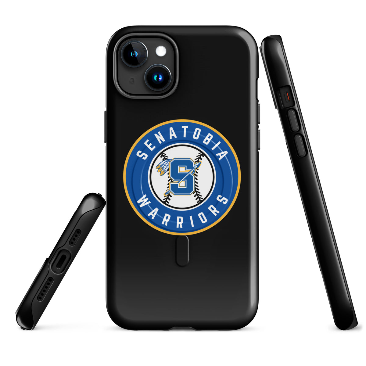 Magsafe Tough Case for iPhone | Senatobia Warriors Baseball | Badge Logo