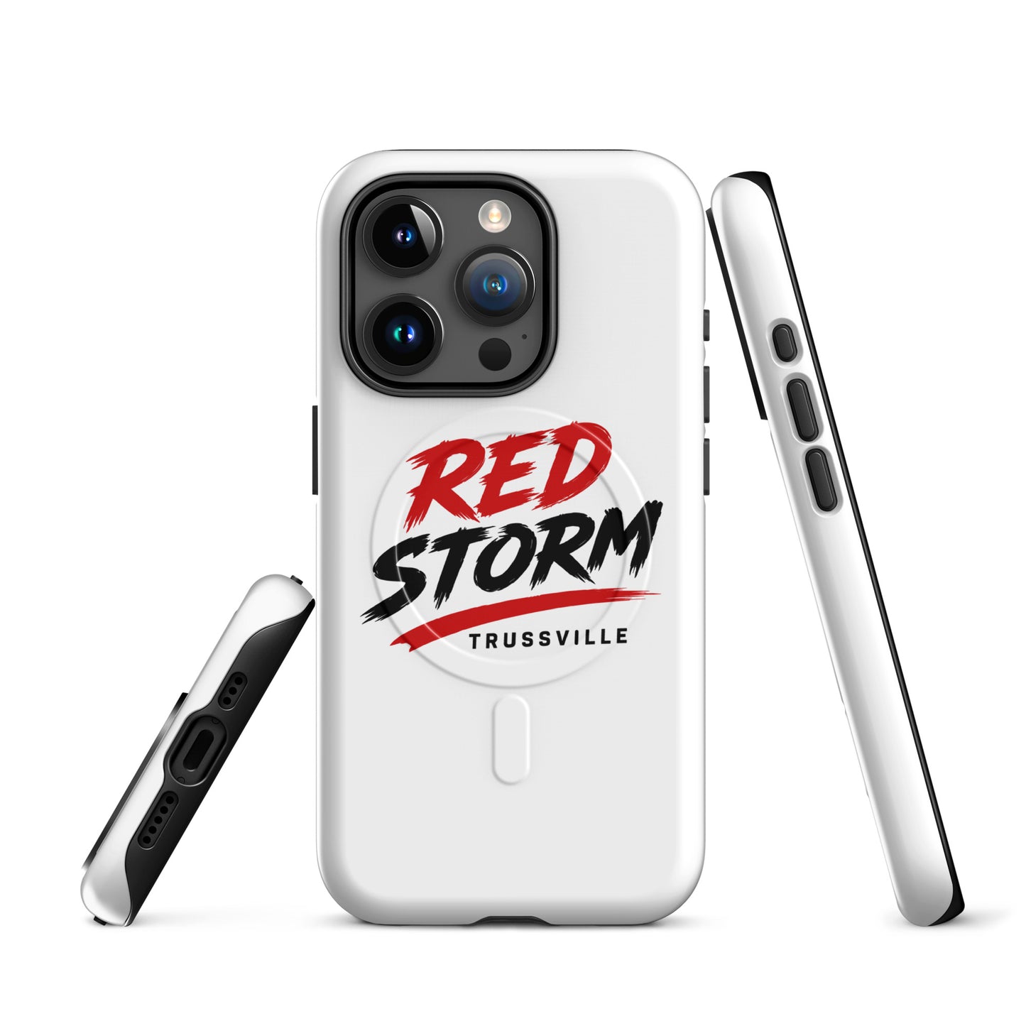 Magsafe Tough Case for iPhone | Red Storm | Modern Script Logo