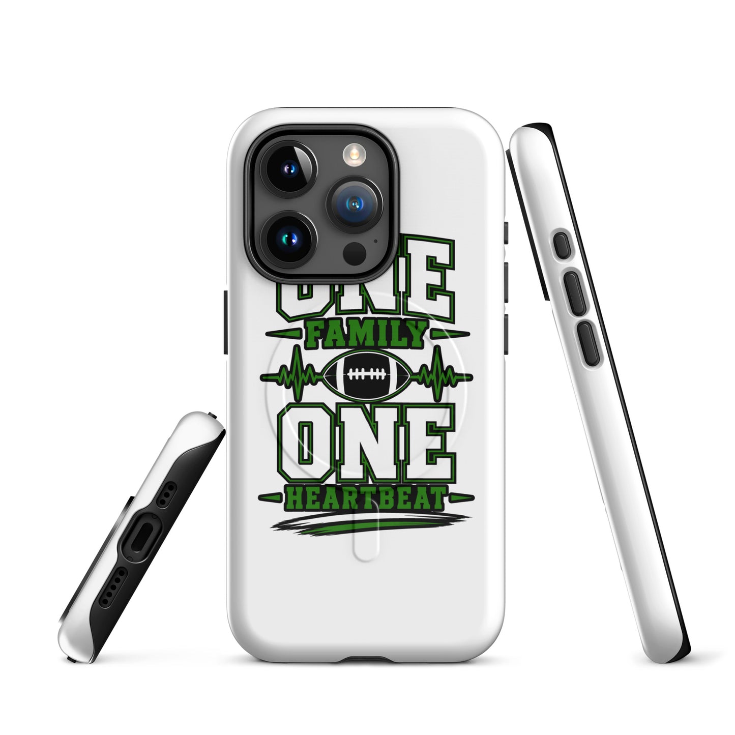 Magsafe Tough Case for iPhone | Celina Black Football | Modern Script Logo