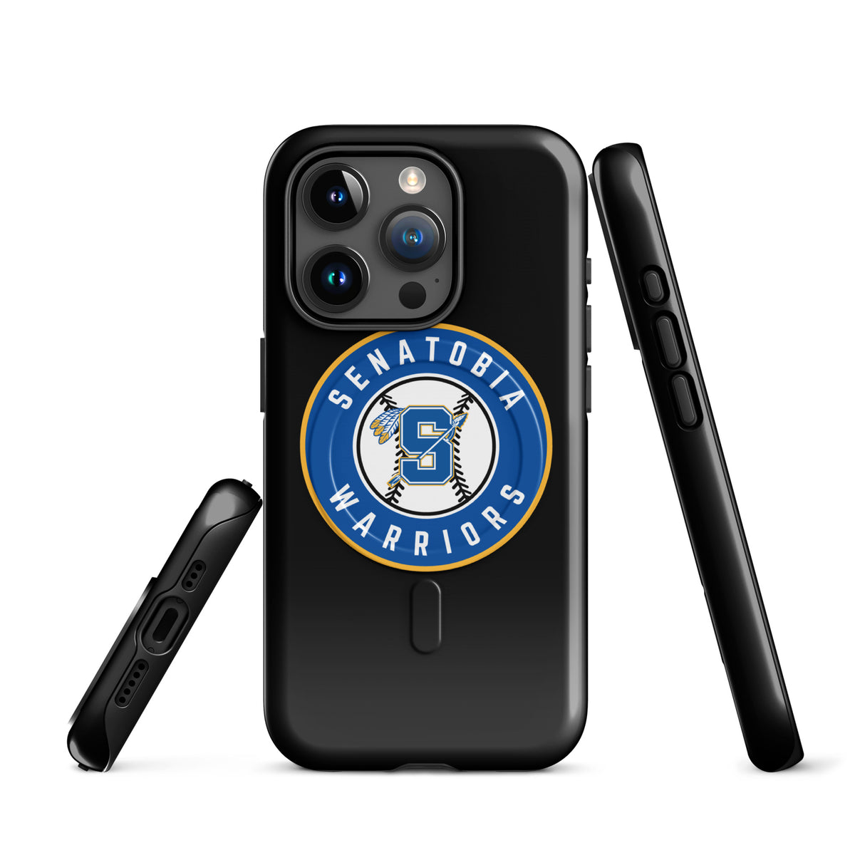Magsafe Tough Case for iPhone | Senatobia Warriors Baseball | Badge Logo