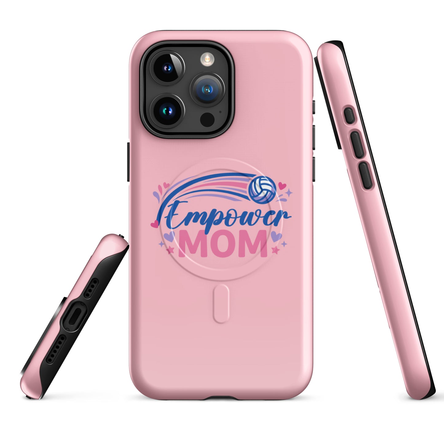 Magsafe Tough Case for iPhone | Empower Volleyball Club | Mom Crest Logo