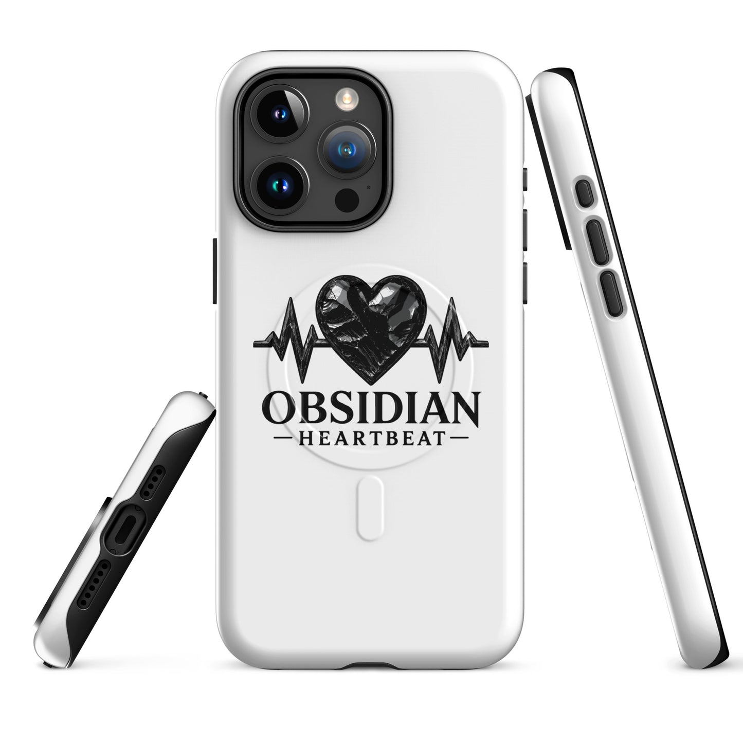 Magsafe Tough Case for iPhone | Obsidian Heartbeat | Pulse Athletics Logo