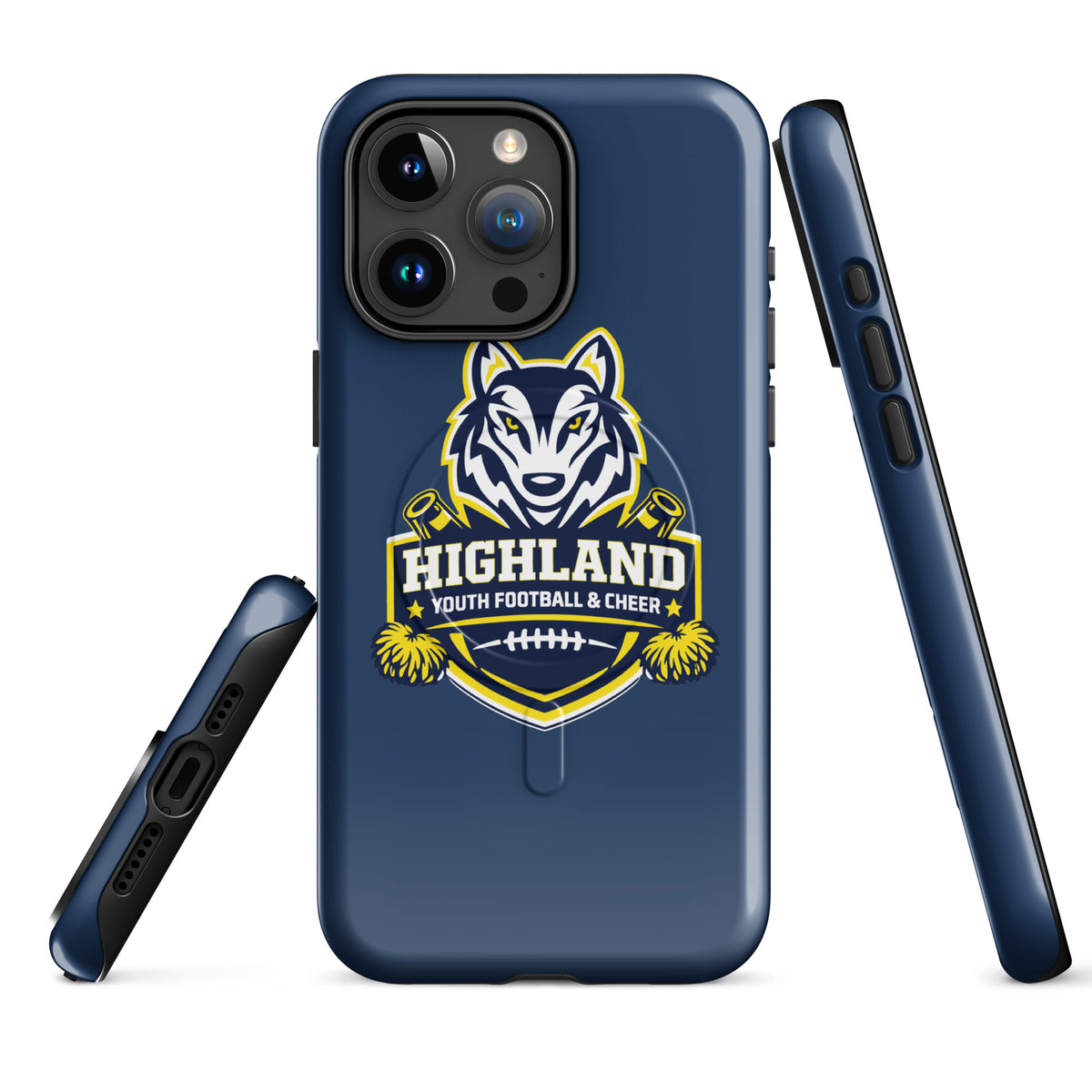 Magsafe Tough Case for iPhone | Highland youth football and cheer | Emblem Logo