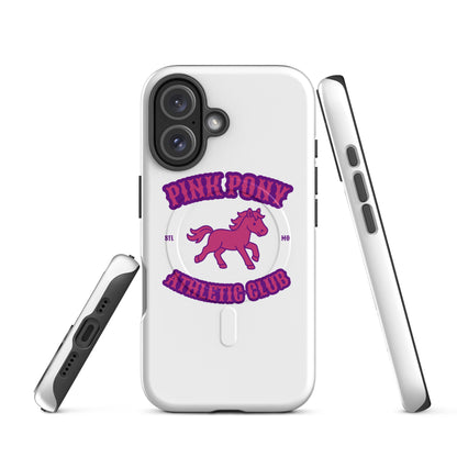 Magsafe Tough Case for iPhone | Pink Pony Athletic Club | Crest Logo