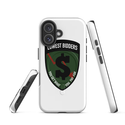 Magsafe Tough Case for iPhone | The Lowest Bidders | Shield Logo