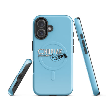 Magsafe Tough Case for iPhone | Chugiak Mustang Swim & Dive | Emblem Logo