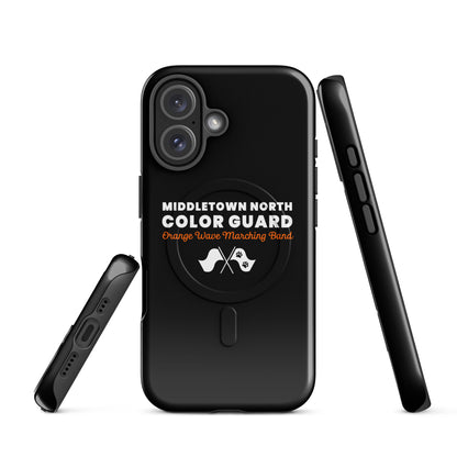 Magsafe Tough Case for iPhone | Orange Wave Marching Band | Modern Script Logo
