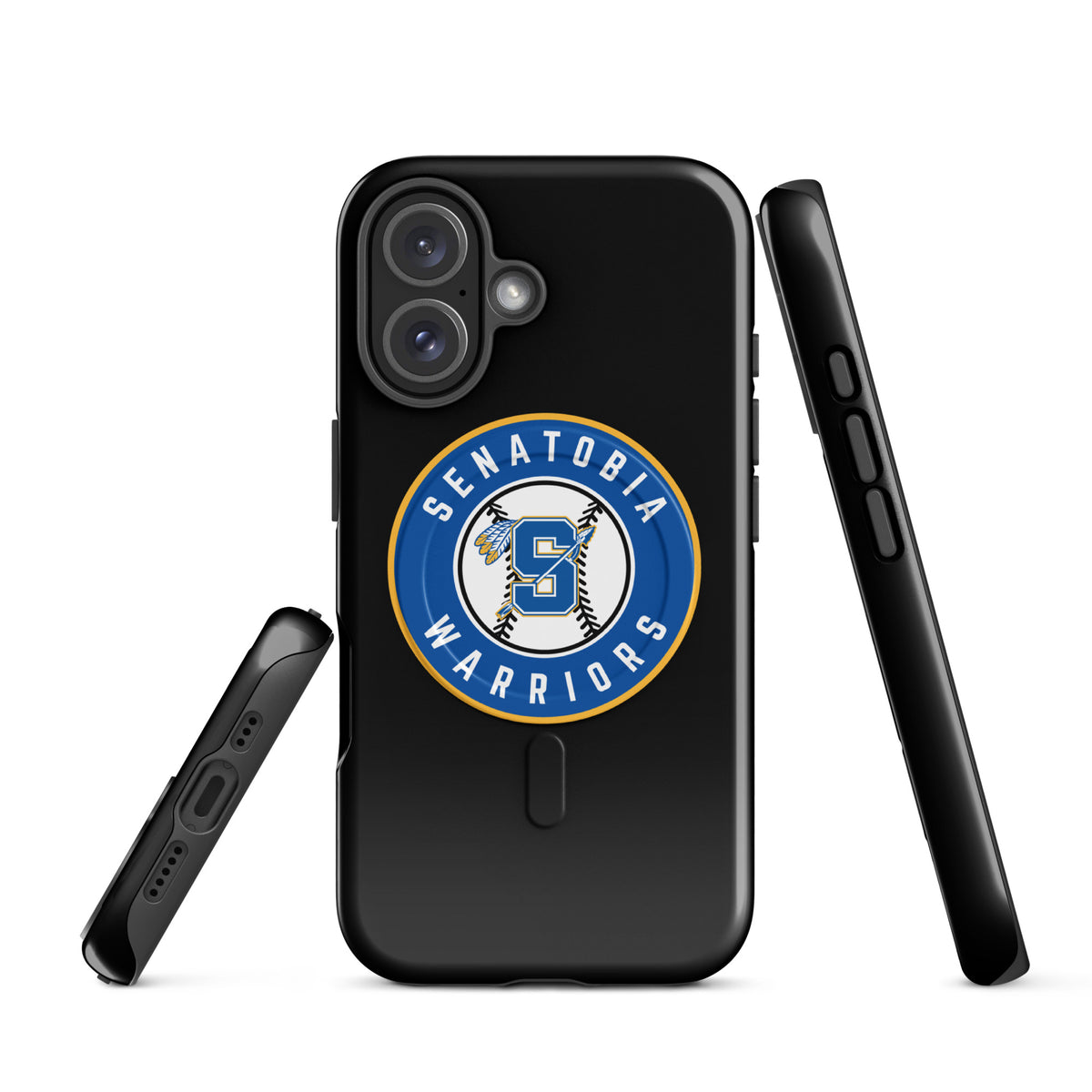 Magsafe Tough Case for iPhone | Senatobia Warriors Baseball | Badge Logo