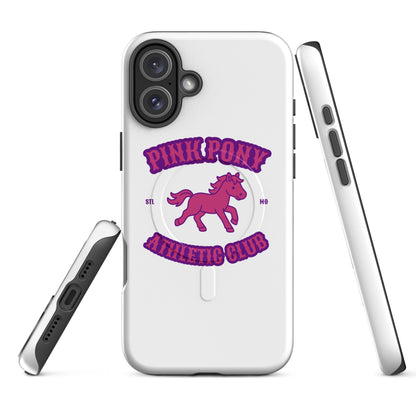 Magsafe Tough Case for iPhone | Pink Pony Athletic Club | Crest Logo