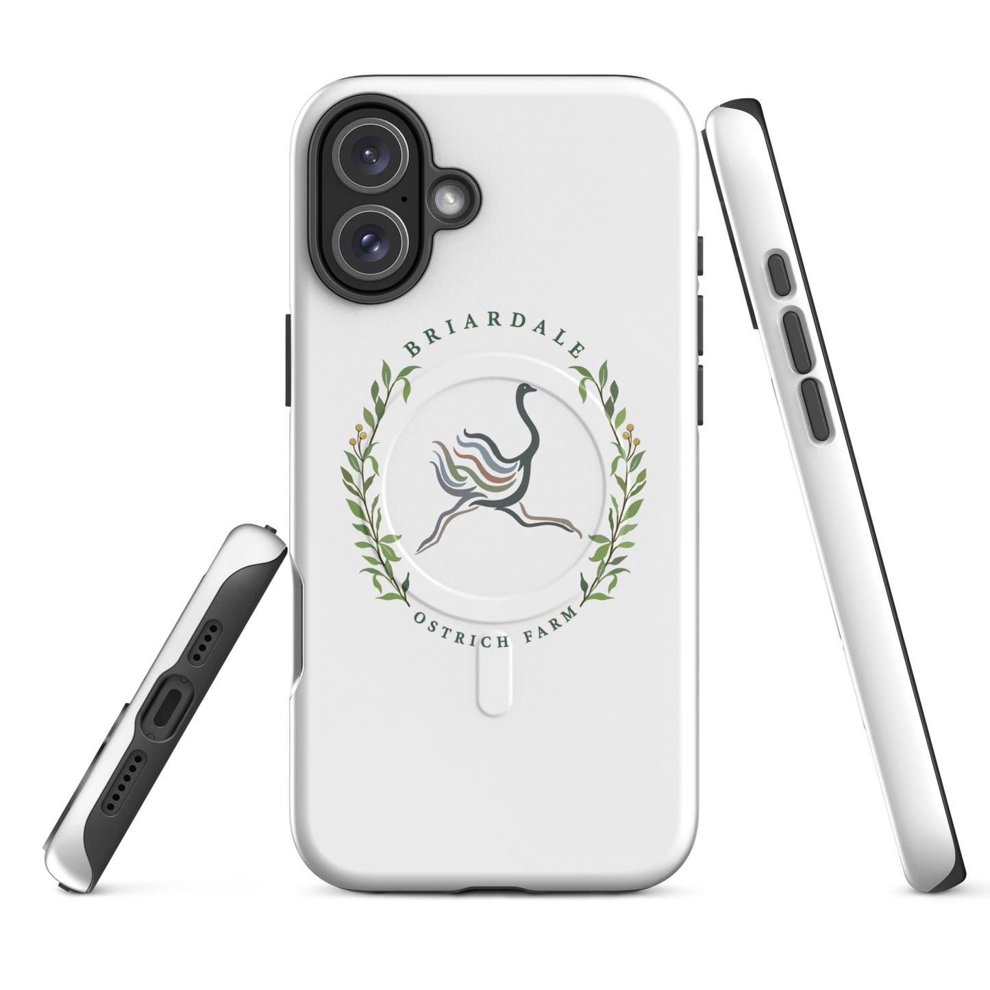 Magsafe Tough Case for iPhone | Briardale Ostrich Farm | Crest Logo
