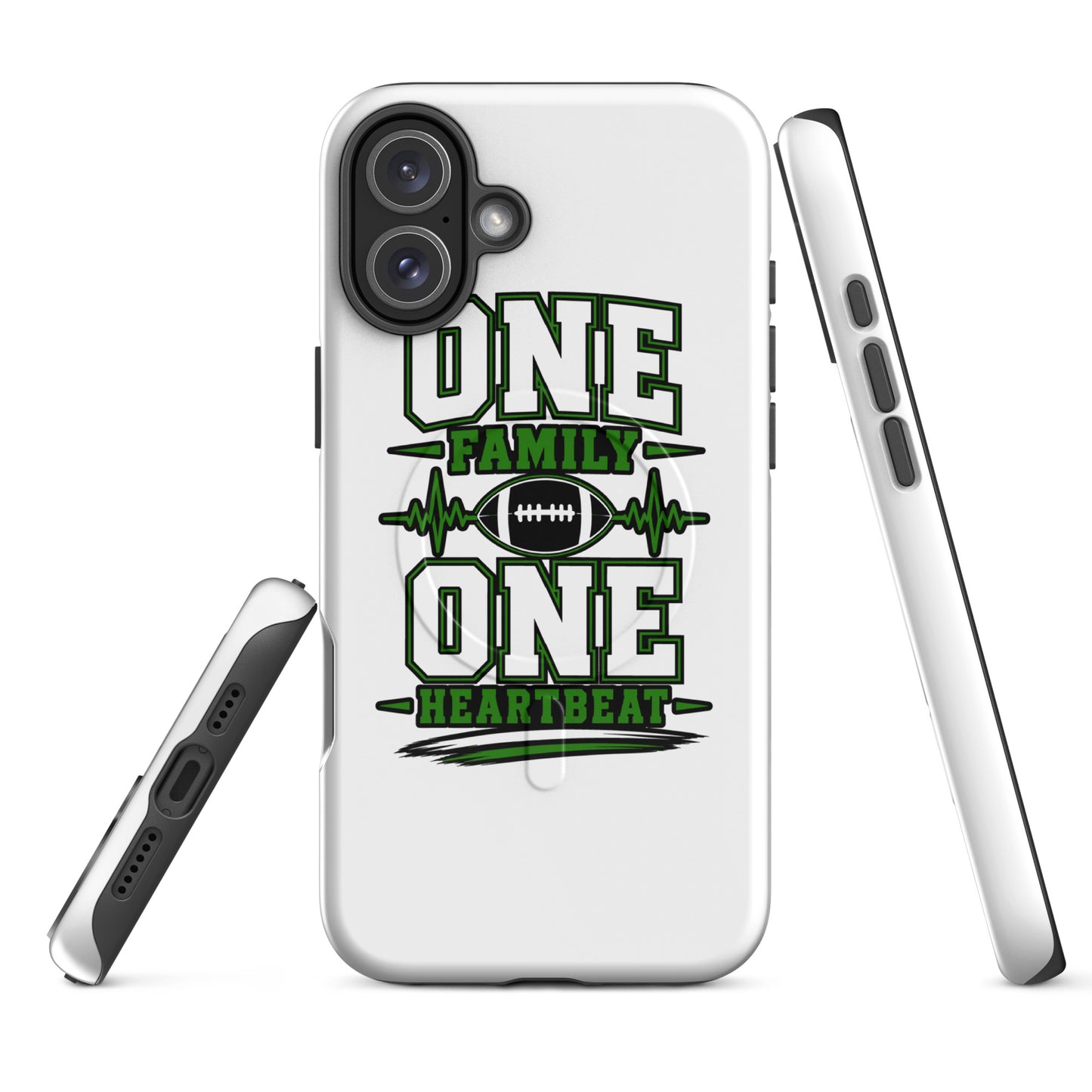 Magsafe Tough Case for iPhone | Celina Black Football | Modern Script Logo