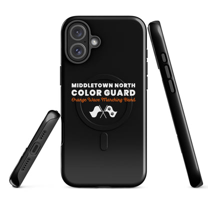 Magsafe Tough Case for iPhone | Orange Wave Marching Band | Modern Script Logo