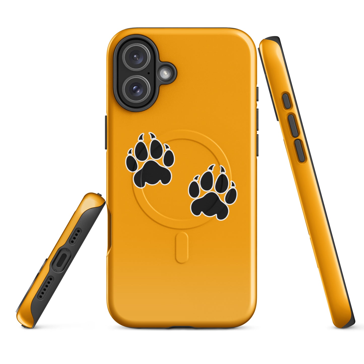 Magsafe Tough Case for iPhone | Orange Wave Marching Band | Paw Mark Logo
