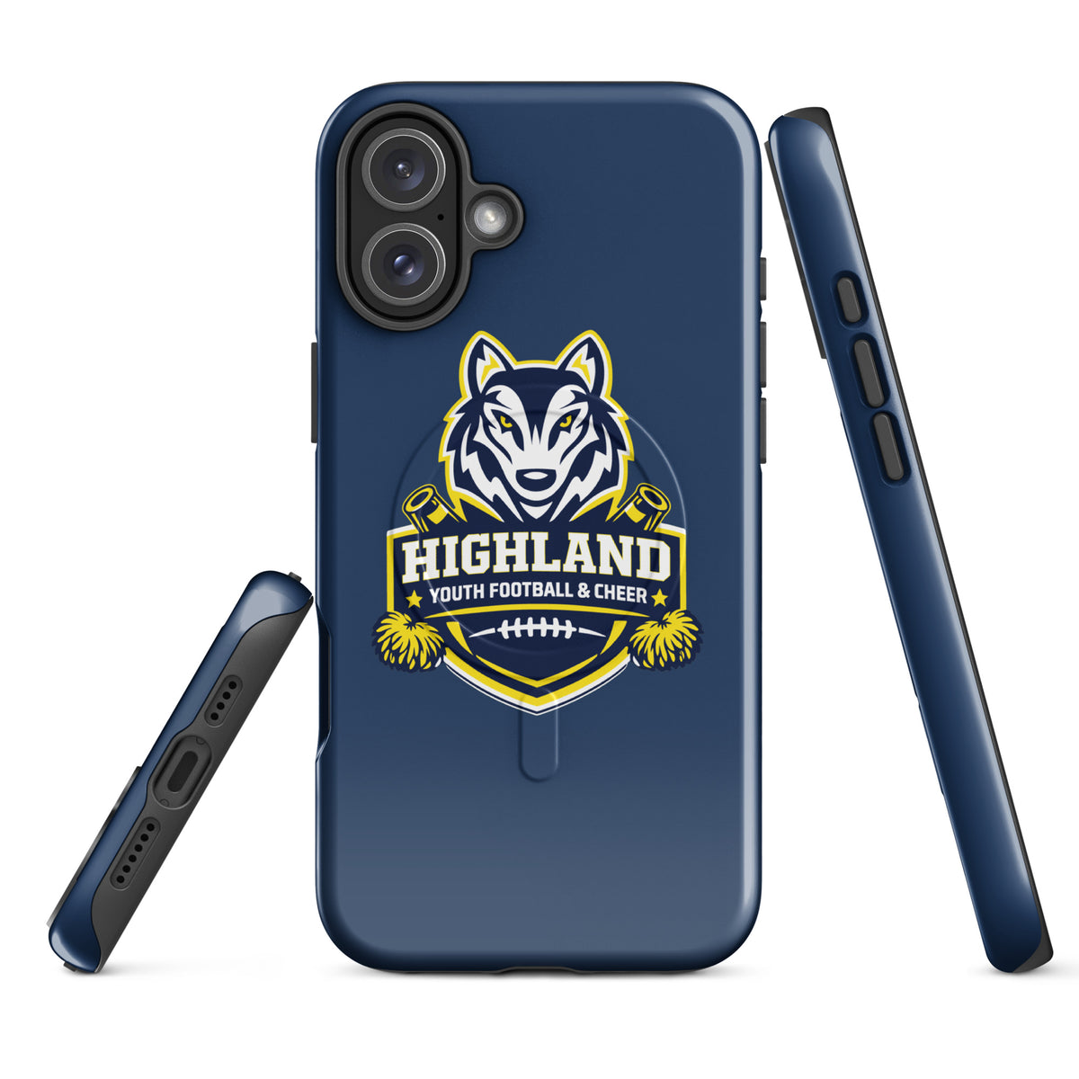 Magsafe Tough Case for iPhone | Highland youth football and cheer | Emblem Logo