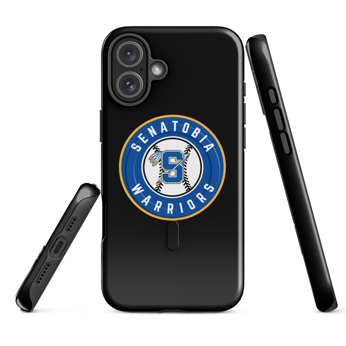 Magsafe Tough Case for iPhone | Senatobia Warriors Baseball | Badge Logo