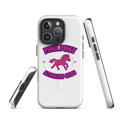 Magsafe Tough Case for iPhone | Pink Pony Athletic Club | Crest Logo