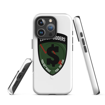 Magsafe Tough Case for iPhone | The Lowest Bidders | Shield Logo