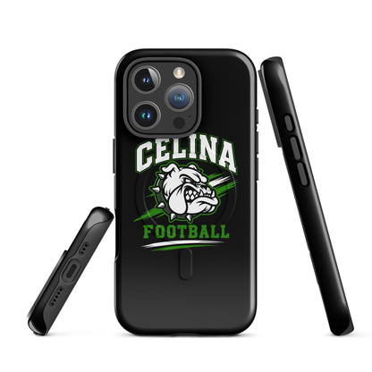 Magsafe Tough Case for iPhone | Celina Black Football | Emblem Logo