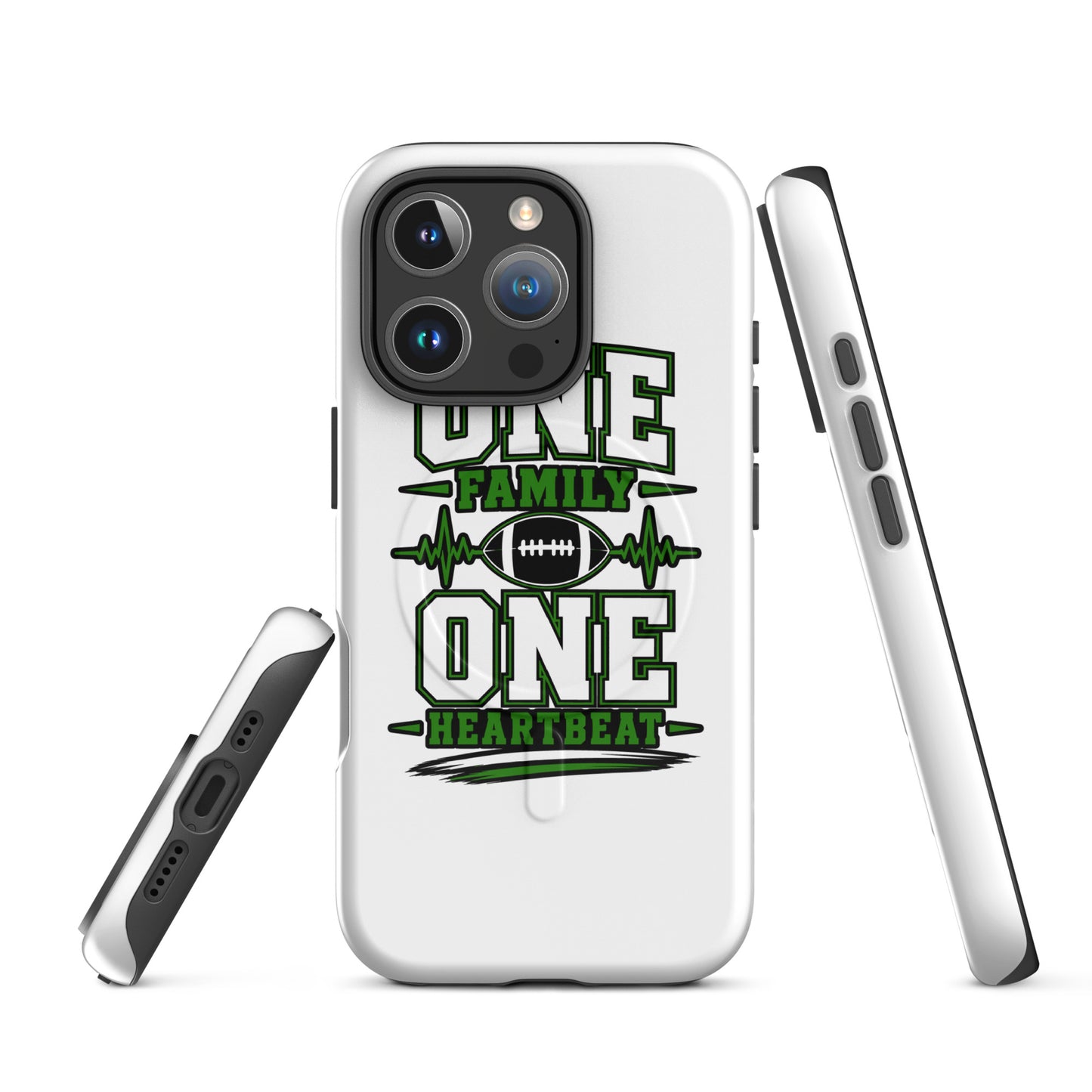 Magsafe Tough Case for iPhone | Celina Black Football | Modern Script Logo