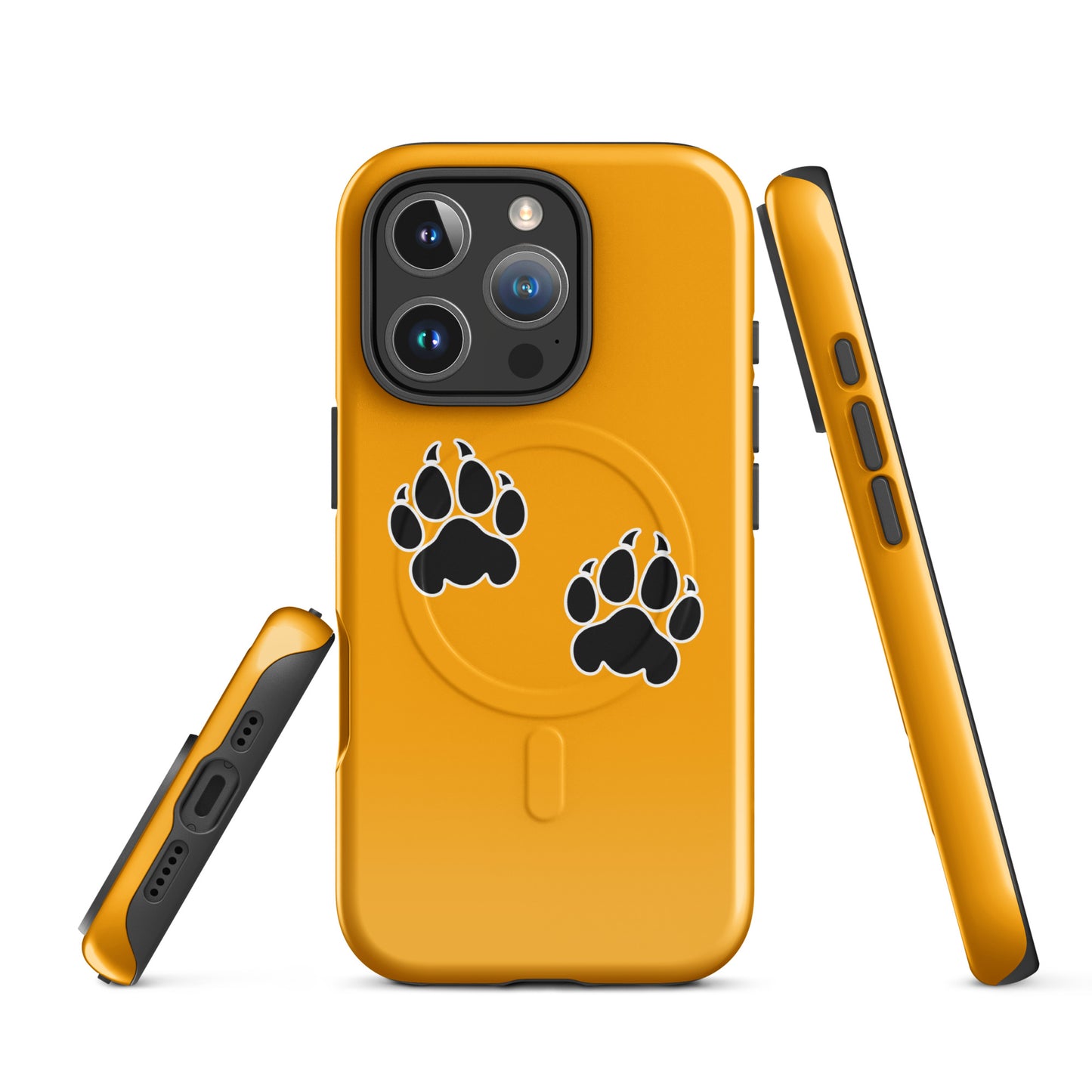 Magsafe Tough Case for iPhone | Orange Wave Marching Band | Paw Mark Logo