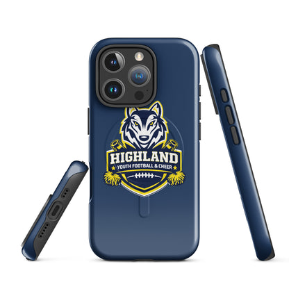 Magsafe Tough Case for iPhone | Highland youth football and cheer | Emblem Logo