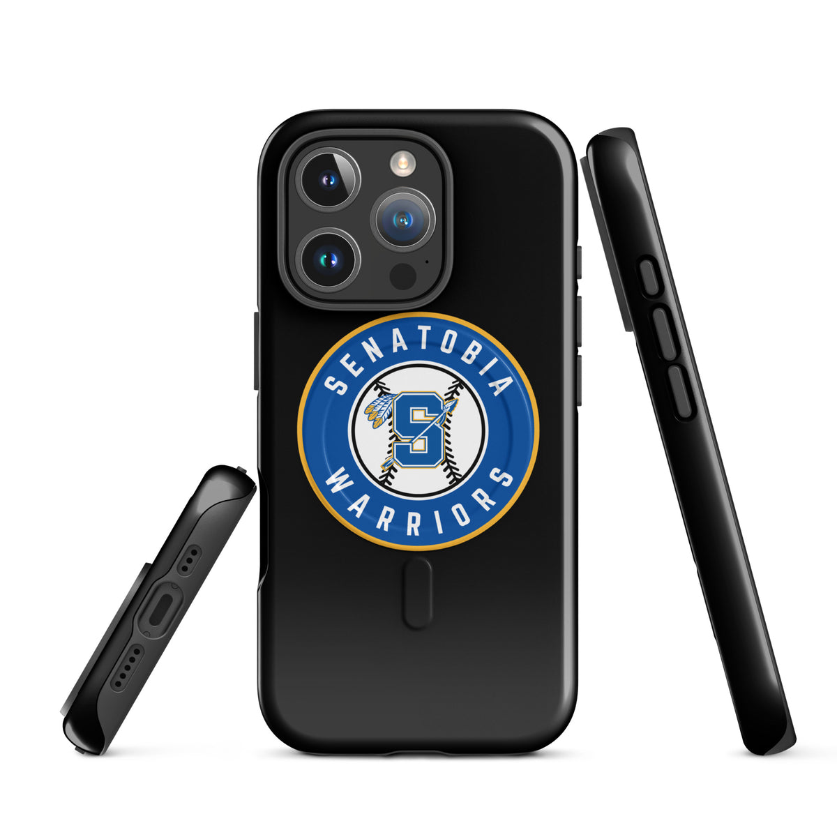 Magsafe Tough Case for iPhone | Senatobia Warriors Baseball | Badge Logo