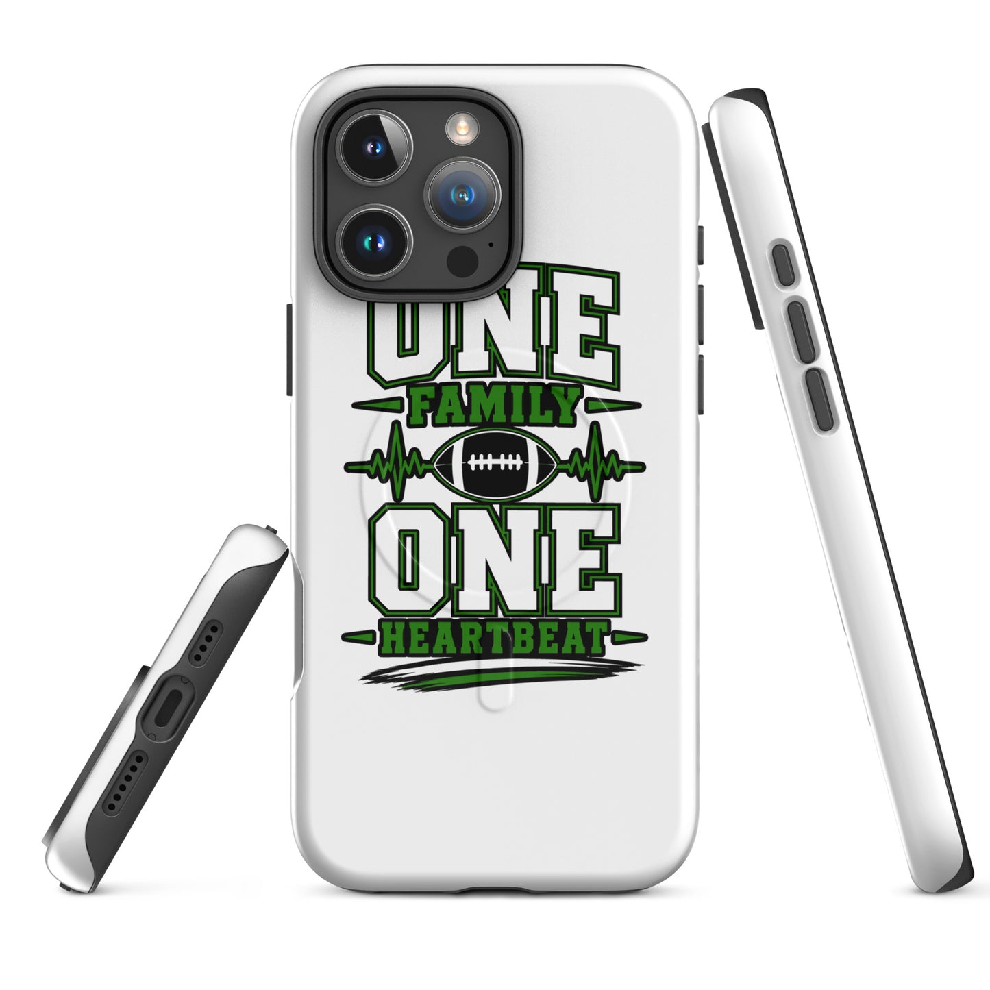 Magsafe Tough Case for iPhone | Celina Black Football | Modern Script Logo