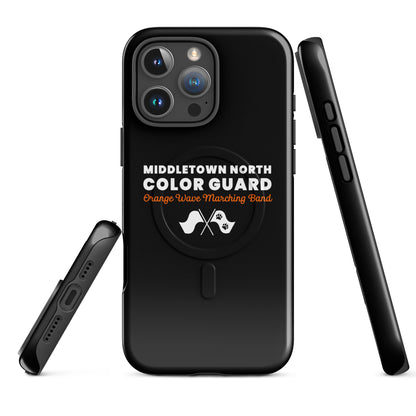 Magsafe Tough Case for iPhone | Orange Wave Marching Band | Modern Script Logo