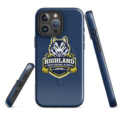 Magsafe Tough Case for iPhone | Highland youth football and cheer | Emblem Logo