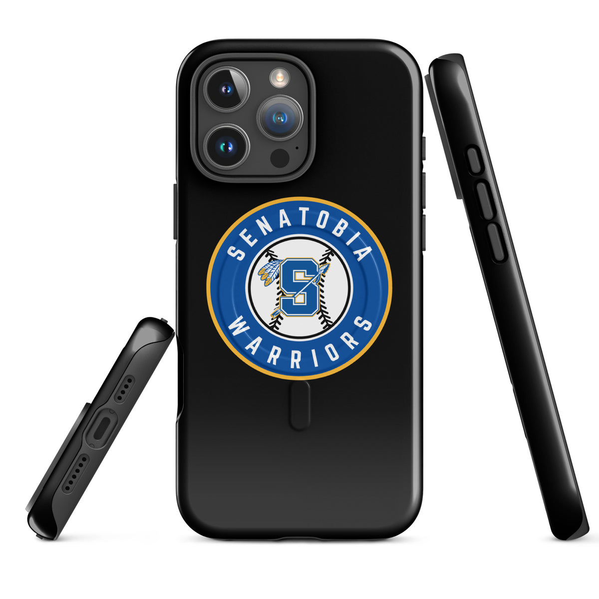 Magsafe Tough Case for iPhone | Senatobia Warriors Baseball | Badge Logo