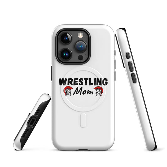 Magsafe Tough Case for iPhone | Lafayette Warrior Youth Wrestling | Mom Emblem Logo