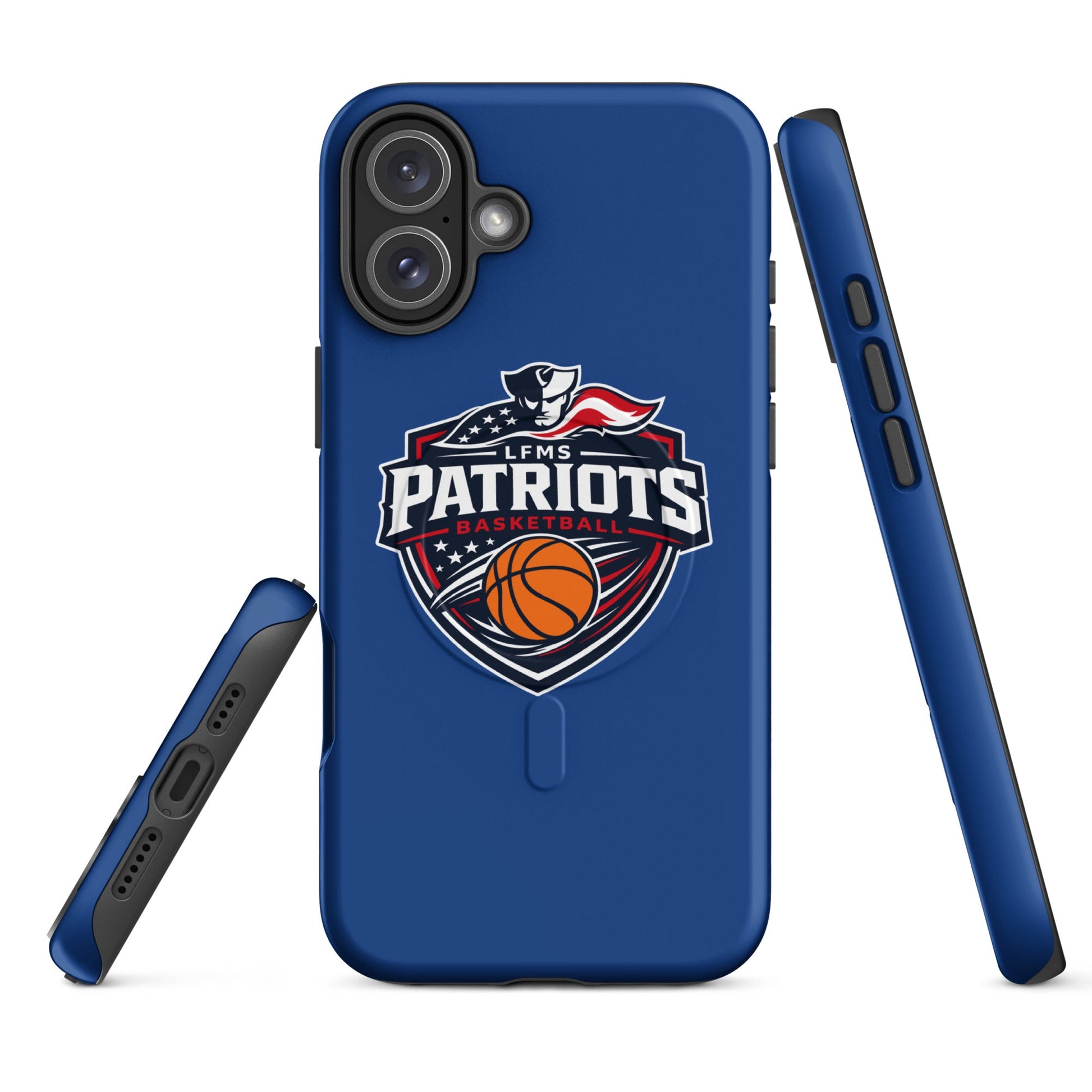 Magsafe Tough Case for iPhone | LFMS Athletics | Patriots Basketball Logo