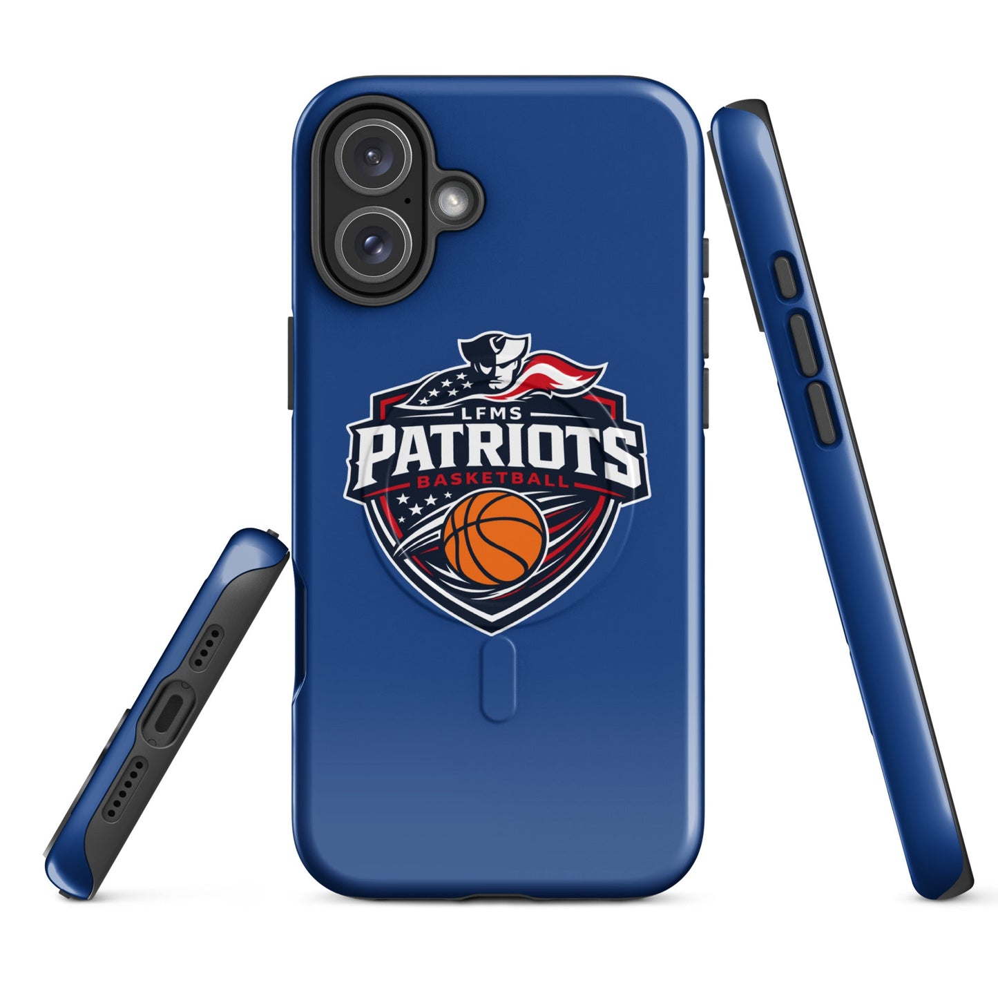 Magsafe Tough Case for iPhone | LFMS Athletics | Patriots Basketball Logo