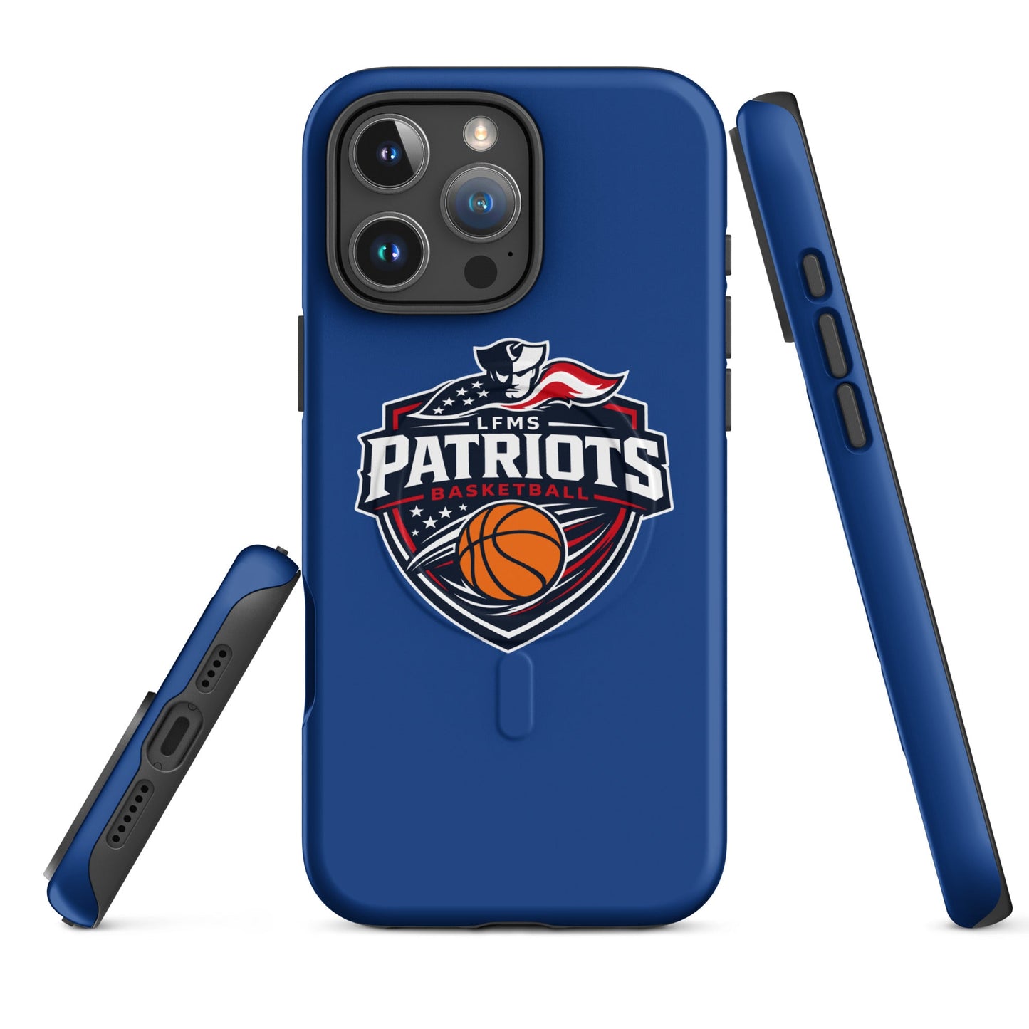 Magsafe Tough Case for iPhone | LFMS Athletics | Patriots Basketball Logo