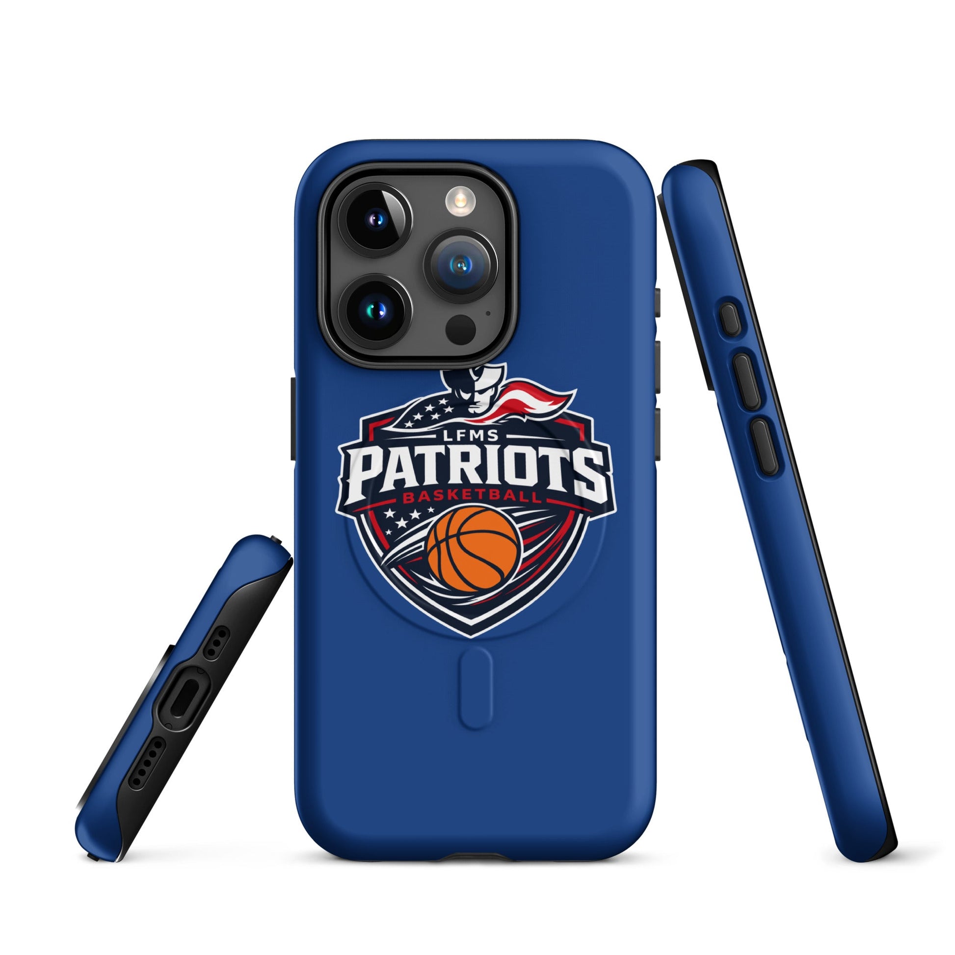Magsafe Tough Case for iPhone | LFMS Athletics | Patriots Basketball Logo